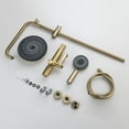thumbnail image 4 of Triple Function Complete Shower System with Brass Rough-in Valve, ABS Rainfall Shower Head with Hand Held Shower and Tub Filler, 4 of 5