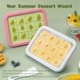 thumbnail image 4 of Rolled Ice Cream Maker, Rolled Ice Cream Tray, Ice Cream Maker Kit, At-Home Rolled Ice Cream Machine with 2 Spatula for Home or Camping Use,White, 4 of 11