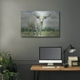 thumbnail image 5 of Luxe Metal Art 'White Longhorn Cow'  by Silvia Vassileva Metal Wall Art, 36" x 24", 5 of 9