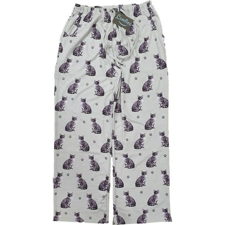 

Silver Tabby Cat Pajama Bottoms (XL)