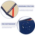 thumbnail image 3 of unbranded Portafolio Azul Para Oficina Con Estructura Y Artesanía Detallada Para Documentos, 3 of 6