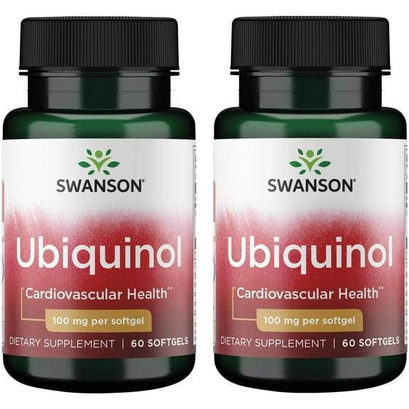 Swanson Ubiquinol 100 mg 60 Sgels (2 Pack)