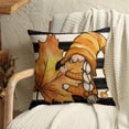thumbnail image 5 of Fall Pillow Covers 20x20 Thanksgiving Farmhouse Decorations Black Striped Maple Leaf Pumpkin Outdoor Fall Decor Throw Pillow Covers Gnomes Autumn Harvest Cushion Case for Sofa Couch Set of 4, 5 of 6