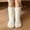 White, variant on Comfortable Compression Socks for Women Home Plush And Thick Insulation, Sleep, Snow Socks, Slippers, Carpet Socks Saving to 65% off!
