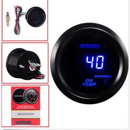 - Digital 52mm 2'' LED Auto Car Oil Temperature Gauges Water Temp Gauge Temperature Meter With Sensor