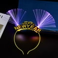 thumbnail image 2 of Minkissy 4Pcs Glowing Fiber Headband Hoops For New Year Party Hair Accessories Plastic Random Color 18X4.7In, 2 of 6
