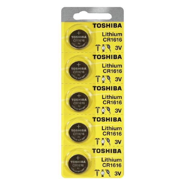 Toshiba CR1616 3 Volt Lithium Coin Battery (5 Batteries)