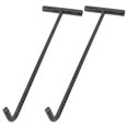thumbnail image 2 of 2pcs Manhole Cover Lifter Stainless Steel T Hook Pull Hook Manhole Cover Hook Manhole Tool, 2 of 2