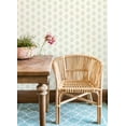 thumbnail image 3 of Chesapeake Kova Aquamarine Floral Crest Wallpaper, 20.5-in by 33-ft, 3 of 5