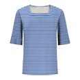 thumbnail image 4 of Blusas de Manga Corta para las Mujeres, Moda Verano Impreso, Blusas de Cuello Redondo, Chaqueta de Manga Corta para las Mujeres, 4 of 6