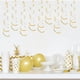 thumbnail image 4 of Naiovety 6 pack/lote colgante en espiral ingredientes seguros artesanía exquisita DIY colgante decorativo guirnalda aniversario Kits de decoración para fiestas Oro 27.5 pulgadas, 4 of 6