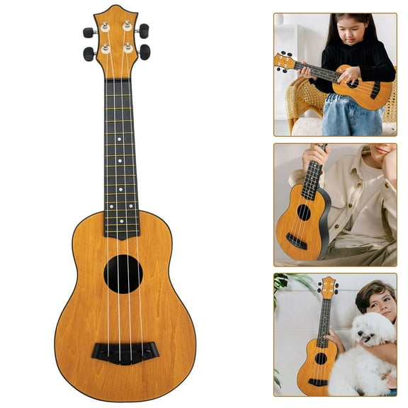 Soimiss 1 Set Child Ukuleles for Kids Portable Ukulele Wood Assorted Color for Travel