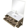 thumbnail image 5 of 48 In. W X 22 D Grey Oak Bathroom Vanity With Bewitching Cultured Marble Top, Faucet, And 46 Mirror Polished Sealed, 5 of 6