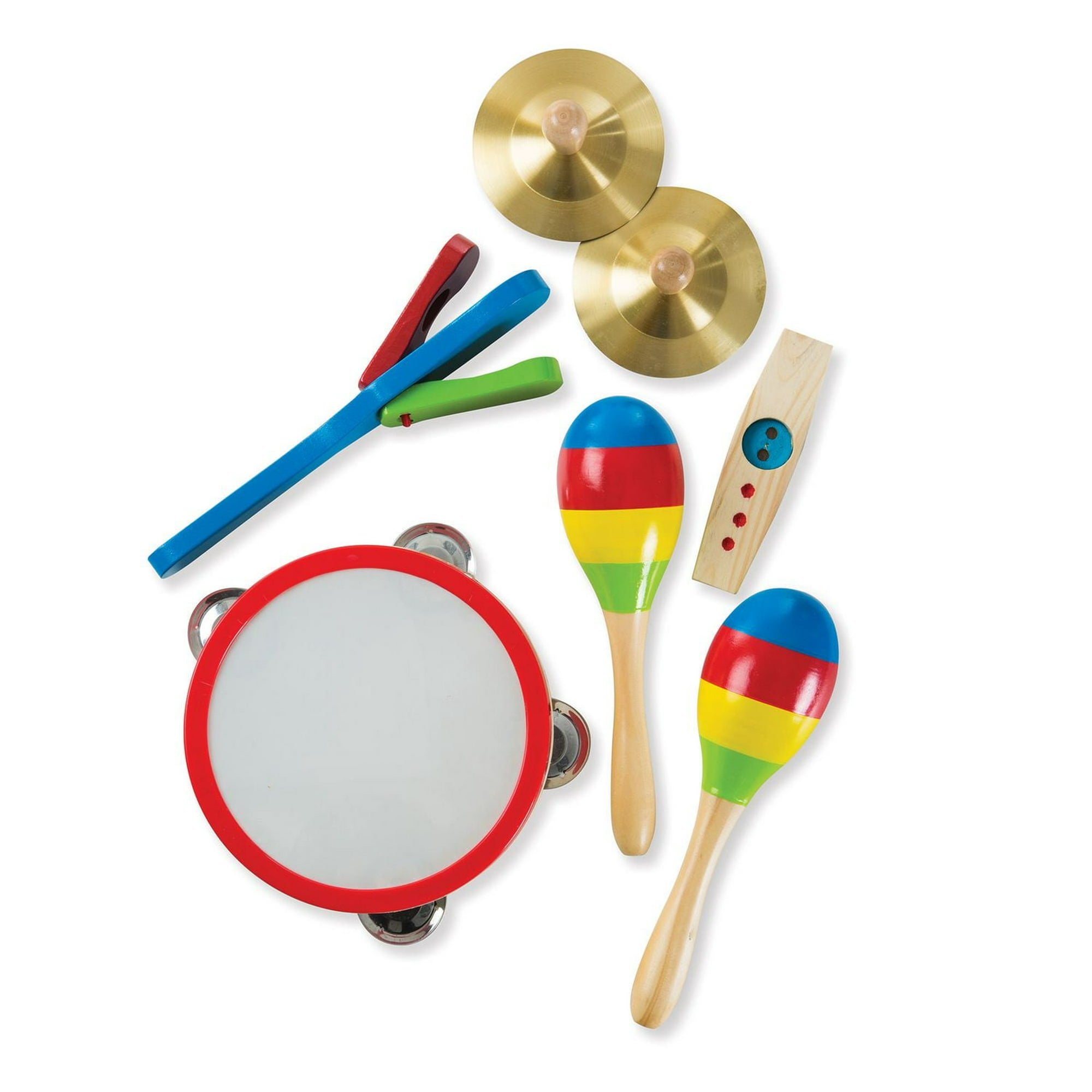 Melissa Doug Music Makers 7-Piece Wooden Musical Instrument Set, to  years