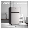 3.5 Cu.Ft Mini Fridge with Freezer Dual Door Fridge with 7 Level
