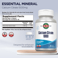 KAL Calcium Citrate 1000mg Teeth & Bone Health, Nervous, Muscular