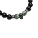 thumbnail image 2 of Pulseras Mujer Corazón o Calavera con Piedras Naturales LuckyLy, Acero Inoxidable, Modelo Remy negro UNITALLA, 2 of 5