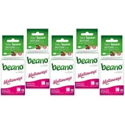 Beano Meltaways, Gas Prevention & Digestive Enzyme Supplement, Strawberry Flavor, 15 Count - 5 Pack