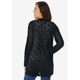 thumbnail image 2 of Woman Within Plus Size Open Front Pointelle Cardigan Sweater, 2 of 6