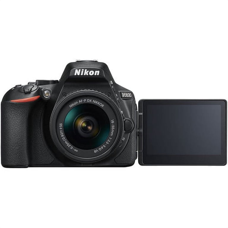 Nikon D5600 DSLR Camera with 18-55mm Lens + Pixi Basic Bundle