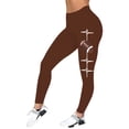 thumbnail image 1 of Women's Printed Elastic Tight Fitting Leggings For External Wear Stretchable Workout Yoga Pants Comfortable Design, 1 of 6