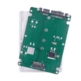 thumbnail image 1 of M.2 NGFF SSD to SATA3 External Hard Drive Box 6Gbps Hard Disk Adapter Board M.2 NGFF to SATA3.0 Adapter Card for PC B,1 * NGFF To SATA3.0 Adapter,White, 1 of 6
