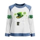 thumbnail image 2 of TaTaai Women's St Patrick's Day Fashion Long Sleeve Shirt, Color Block Round Neck, Casual Soft Fit for Holiday Casual Daily Outfits Gift, 2 of 5