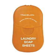 Travelon  Biodegradable Travel Laundry Soap SheetsWhite