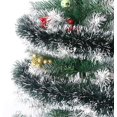 thumbnail image 4 of Guirnalda de Navidad de 33 pies, guirnalda de vegetación artificial con nieve para mantel, chimenea, chimenea, decoración navideña, avaricia Feliz Sencillez, 4 of 5