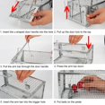 thumbnail image 3 of [ Trampas Humanitarias para Ratas YJOO Paquete de 2 Jaulas Trampa Viva para Ratones y Ratas ], 3 of 6