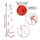 thumbnail image 3 of Advancent Guirnalda colgante de 6 pack/lote, artesanía exquisita, decorativa, amplia aplicación para colgante en de cumpleaños Kits de decoración para fiestas Rojo, 3 of 6