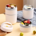 thumbnail image 4 of Kearding Bento Box Taza de sopa térmica al vacío de acero inoxidable Doble capa Desayuno Calentador de alimentos a prueba de fugas Adultos Mostrada 1 Capa/510ML/Cuchara, 4 of 6