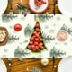 thumbnail image 4 of Camino de Mesa Navideño de 33 X 183 Cm | Decoración Navideña de Poliéster Multicolor | Diseño de Copos de Nieve y Árboles Invernales | Decoración Duradera y Lavable para Fiestas En La Cocina, 4 of 6