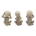 thumbnail image 2 of Ebros Gothic Whimsical See Hear Speak No Evil Baby Skeletons Statue Set Of 3, 2 of 5
