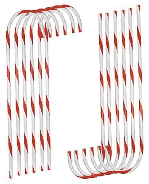 Darice 12 Pack 243062 Plastic Candy Cane, 32Inch with 0.75Inch