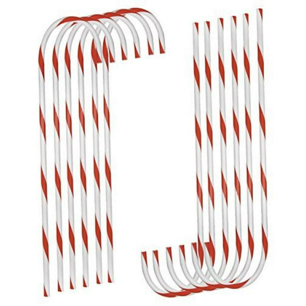Darice 12 Pack 243062 Plastic Candy Cane, 32Inch with 0.75Inch