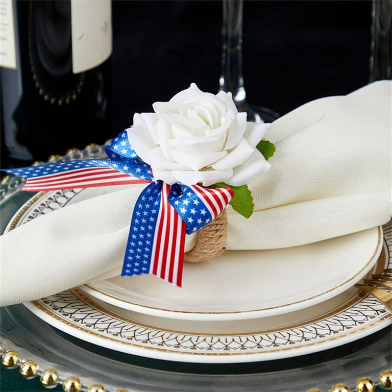 Napkin Rings,4th of July Napkin Rings, Napkin Rings Holders - Main Image