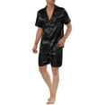 thumbnail image 2 of INSPIRE CHIC Men's Pajama Sets Short Sleeve Nightwear Top and Pants Loungewear, 2 of 5