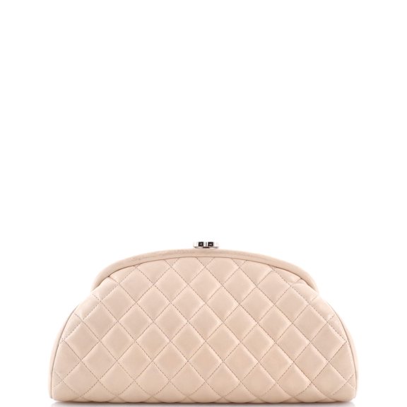 Pre-Owned Timeless Clutch Quilted Lambskin By Rebag