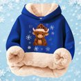 thumbnail image 5 of Highland Cow Christmas Sweatshirts-Cozy Hooded Pullover with Cow Print Design,Soft Warm Winter Kids Top,Cute Highland Cow Hoodie & Sweater for Holiday Season, 5 of 5