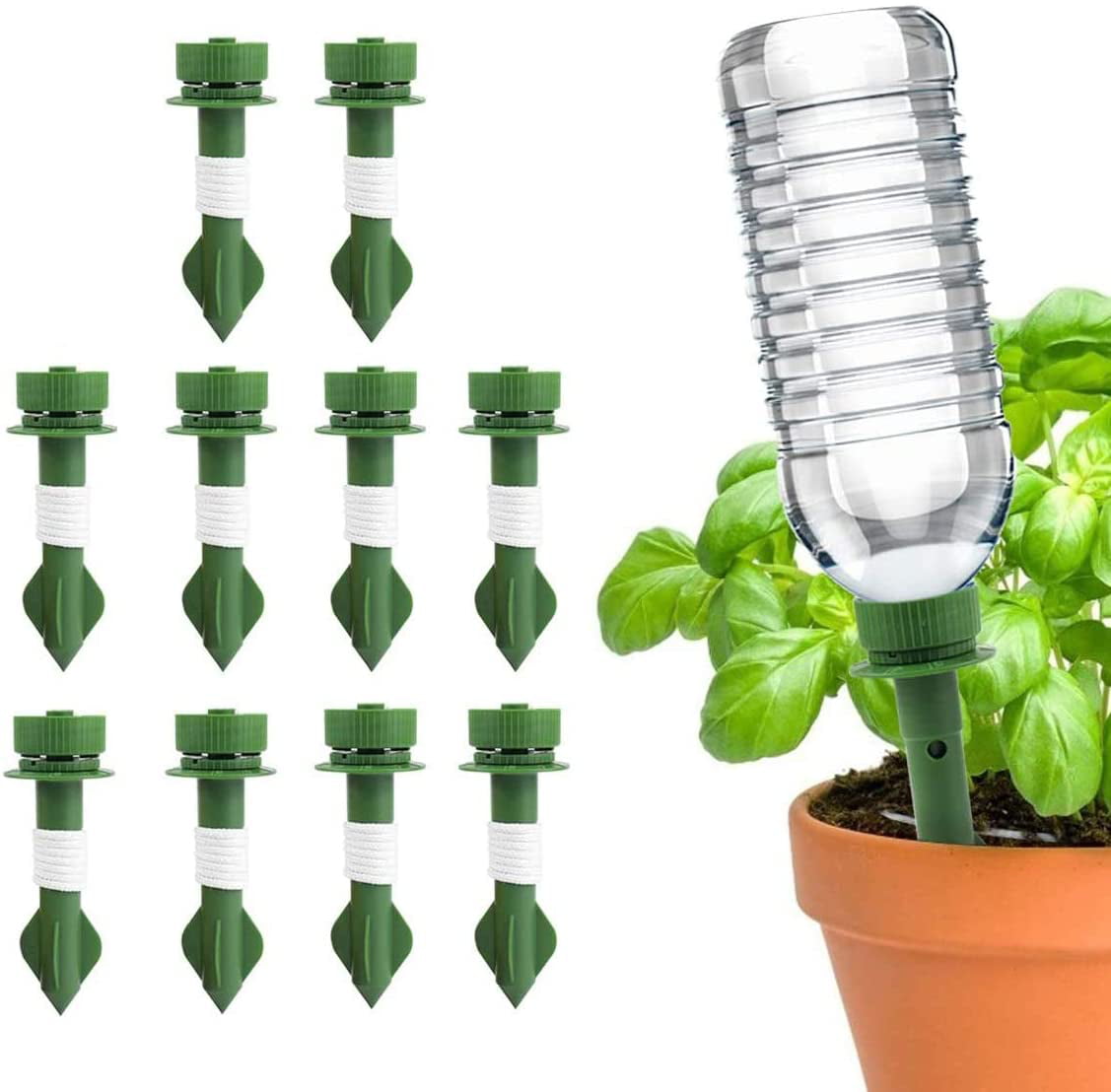 6pcs Plant Self Watering Spikes Devices Automatic Vacation Waterer Garden System 