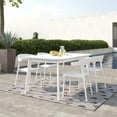 thumbnail image 2 of Novogratz Poolside Collection, Felix Stacking Dining Chairs, Indoor/Outdoor, 4-Pack, White, 2 of 6