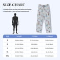 thumbnail image 4 of Sigee Cute Snowflake Dachshund print Men's Pajama Pants Lounge Sleep Bottoms with Elastic Waistband and Pockets-Large, 4 of 6
