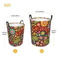 thumbnail image 5 of Daiia hippie Peace Love Laundry Hamper With Handles Large Storage Basket/Toy Organizer/Dirty Clothes Collapsible Waterproof For College Dorms, Bedroom,Bathroom, 5 of 8