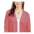 thumbnail image 2 of Pink Rose Women's Juniors' Open Cardigan Sweater Red Size Large, 2 of 3