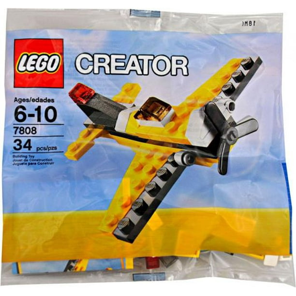 LEGO Creator Yellow Prop Plane Mini Set #7808 [Bagged] - Walmart.com ...