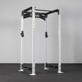 thumbnail image 2 of Titan Fitness TITAN Series 90" White Bolt-Down Power Rack, 36" Depth, Rackable 2000 LB Cage, 1.25" Pull Up Bar, Crossmember Nameplate, Roller J-Hooks, Weightlifting and Strength Training, 2 of 7