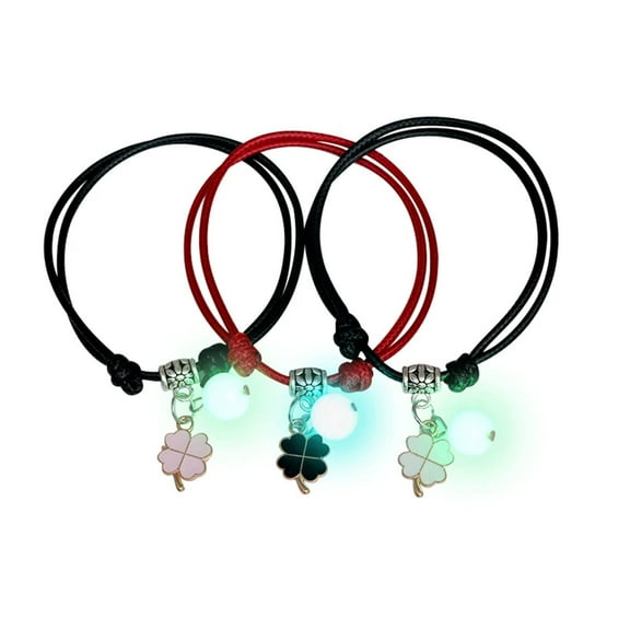 Fogun 3 Pcs Couple Bracelets Moon Cat Bangles for Friendship Sister Women Man Jewelry