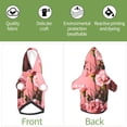 thumbnail image 6 of KLL Delicate Pink Carnations A for Basic Dog Hoodie - Pet Hoodie Sweater with Leash Hole - Cute Dog Sweatshirt - Pet Clothes Hooded Sweatshirt for Dog & Cat -Small, 6 of 8