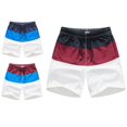 thumbnail image 3 of Swim Shorts With Pockets Skin-friendly Polyester Men Summer Beach Boardshorts For Beach, 3 of 4